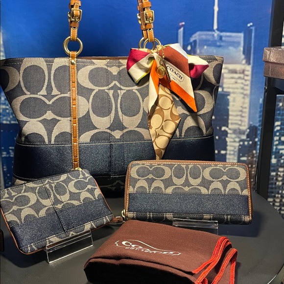 Coach Handbags - Coach 1941 Legacy Denim bundle